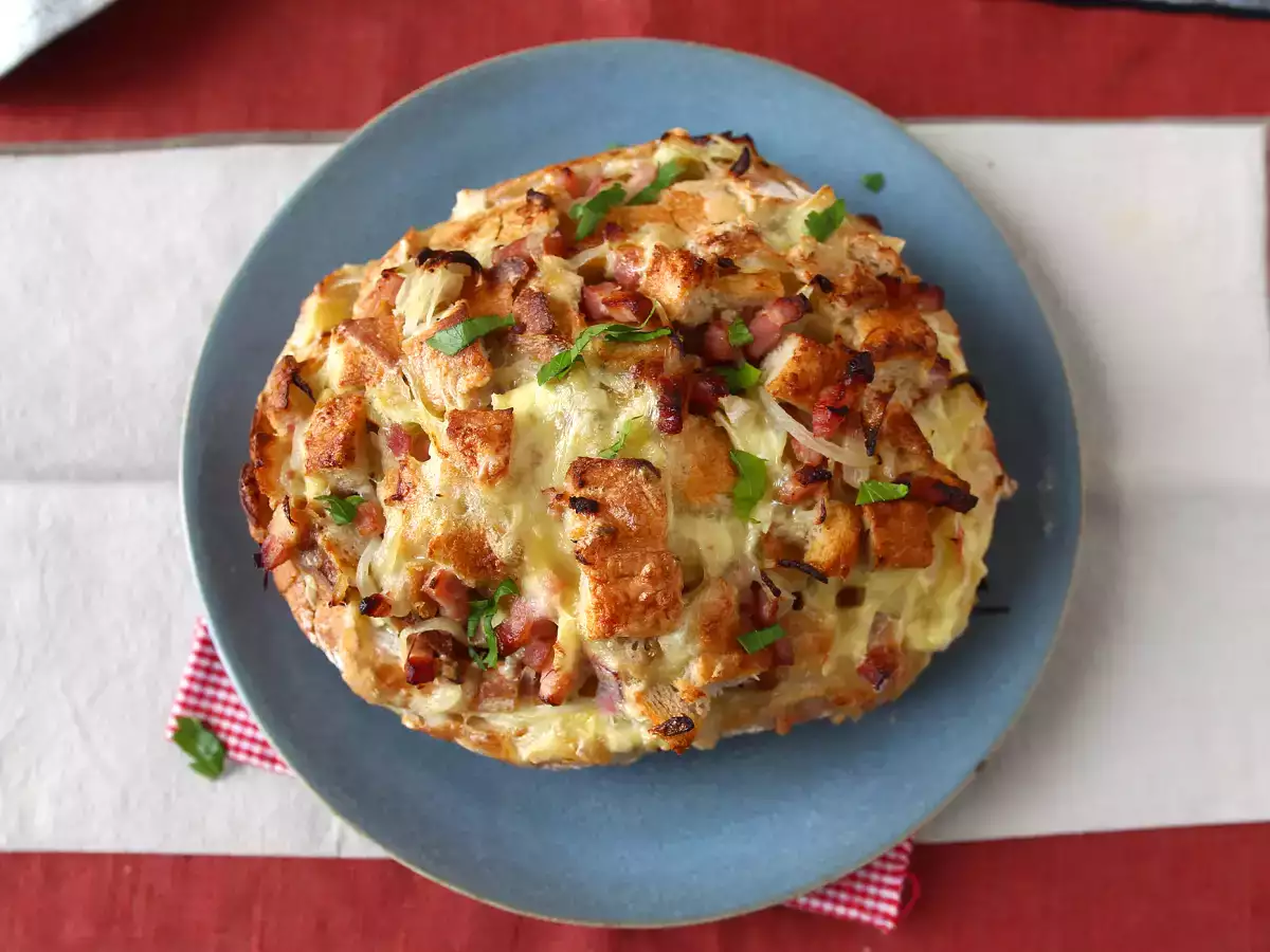 Plnený chlieb s ježkom v štýle tartiflette - foto 6