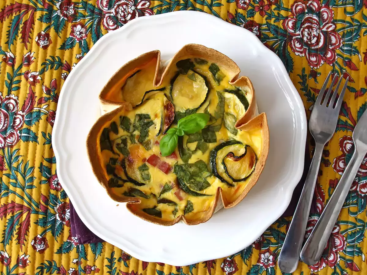 Quiche bez pečiva s tortillou? Je to možné! Ľahký recept - foto 5
