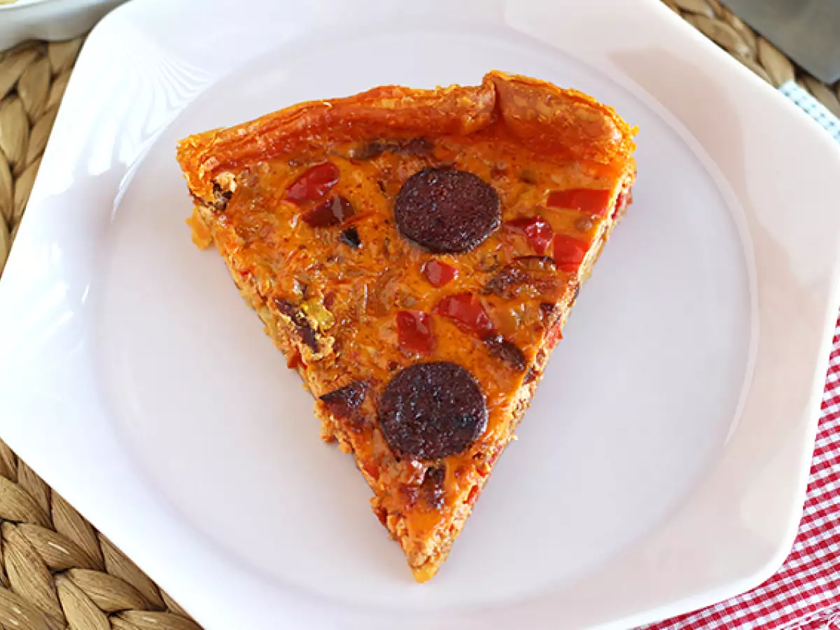 Quiche s paprikou a chorizom - foto 4