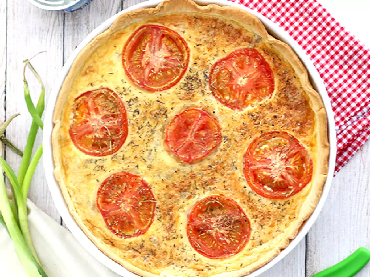 Quiche s tuniakom a paradajkami - foto 2