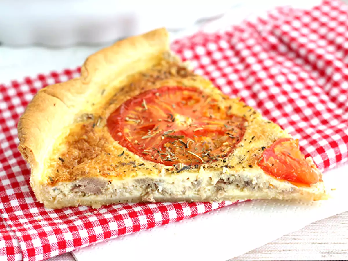 Quiche s tuniakom a paradajkami - foto 3