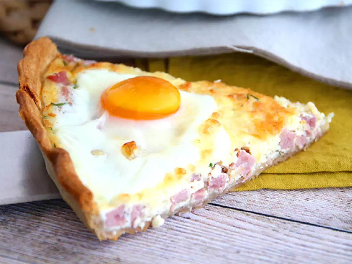 Quiche s vajíčkami a šunkou - foto 3