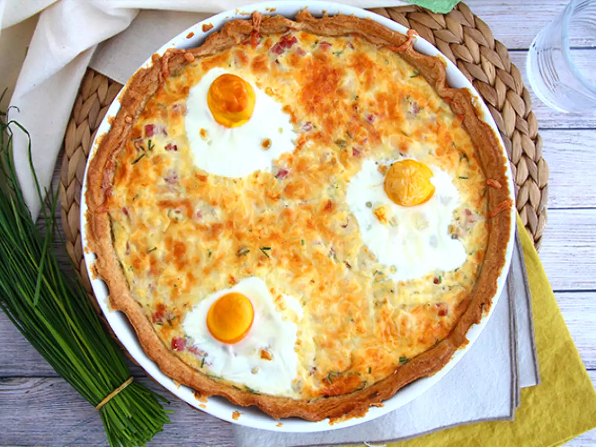 Quiche s vajíčkami a šunkou - foto 4