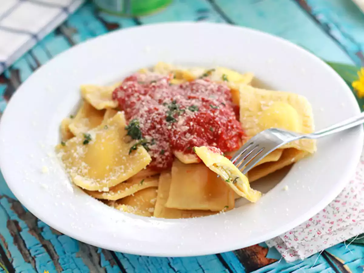 Ricotta ravioli, recept krok za krokom - foto 2