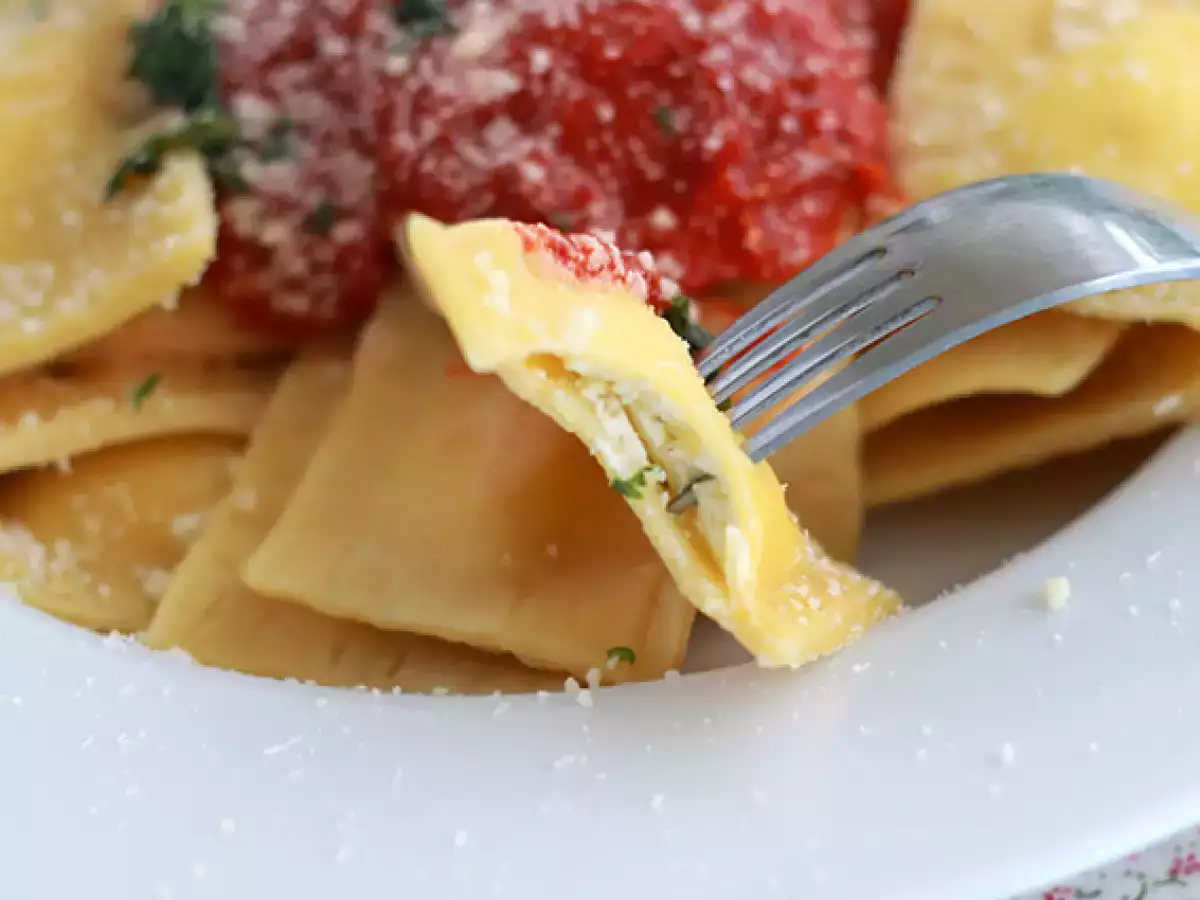 Ricotta ravioli, recept krok za krokom - foto 3
