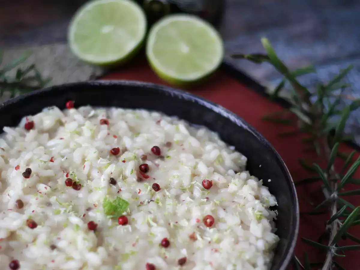 Rizoto s vápnom a ružovým korením: elegantný vegetariánsky recept na špeciálne večere - foto 5