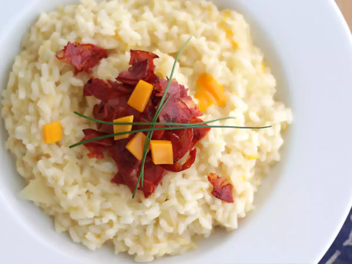 Rizoto so syrom a chorizom