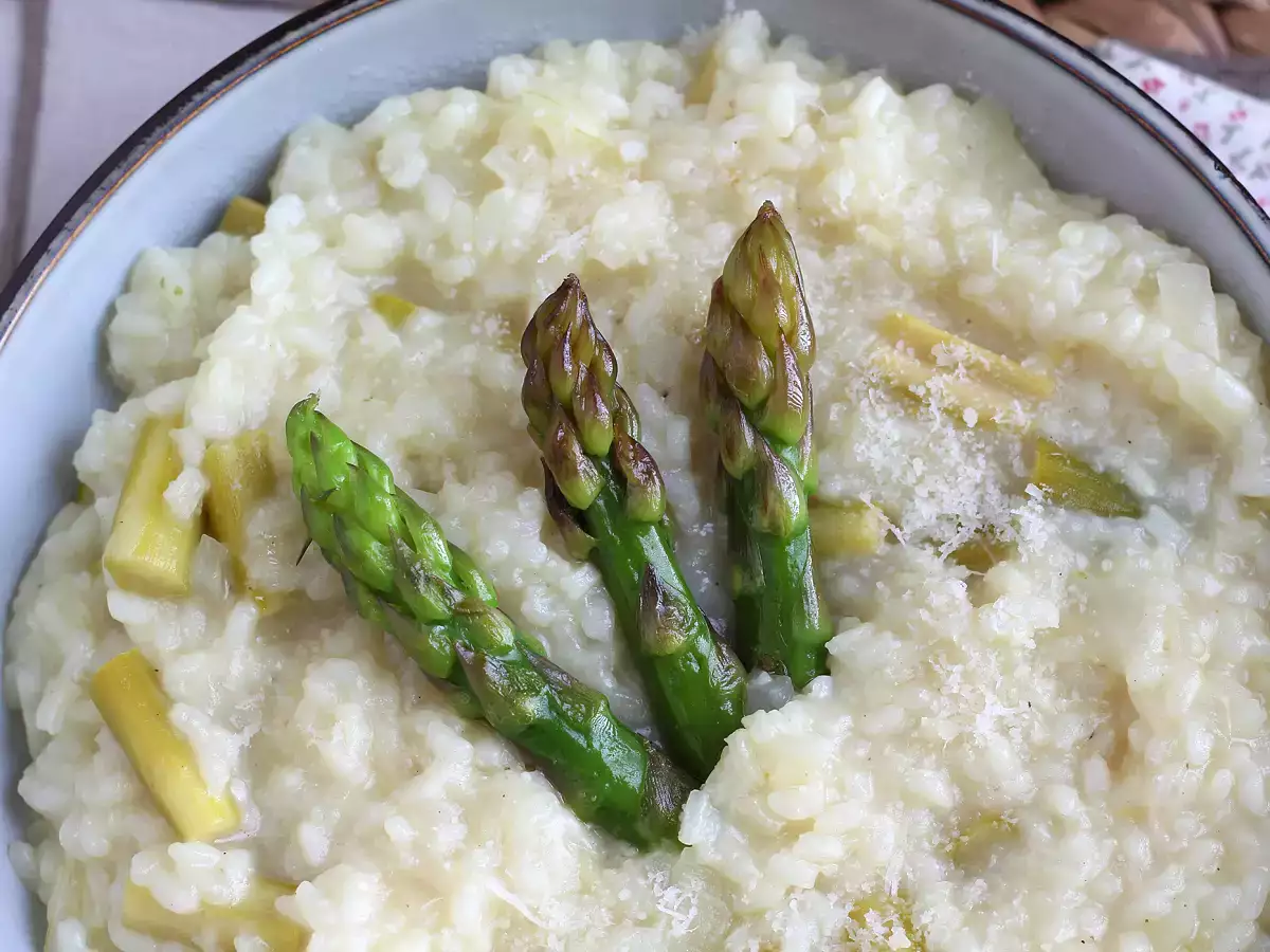 Rizoto so zelenou špargľou a parmezánom - foto 2