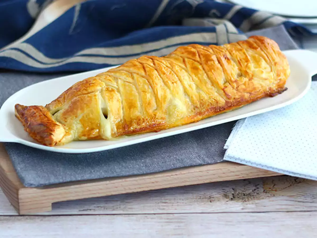 Ryba v kruste z lístkového cesta so špenátom a syrom mozzarella - foto 3