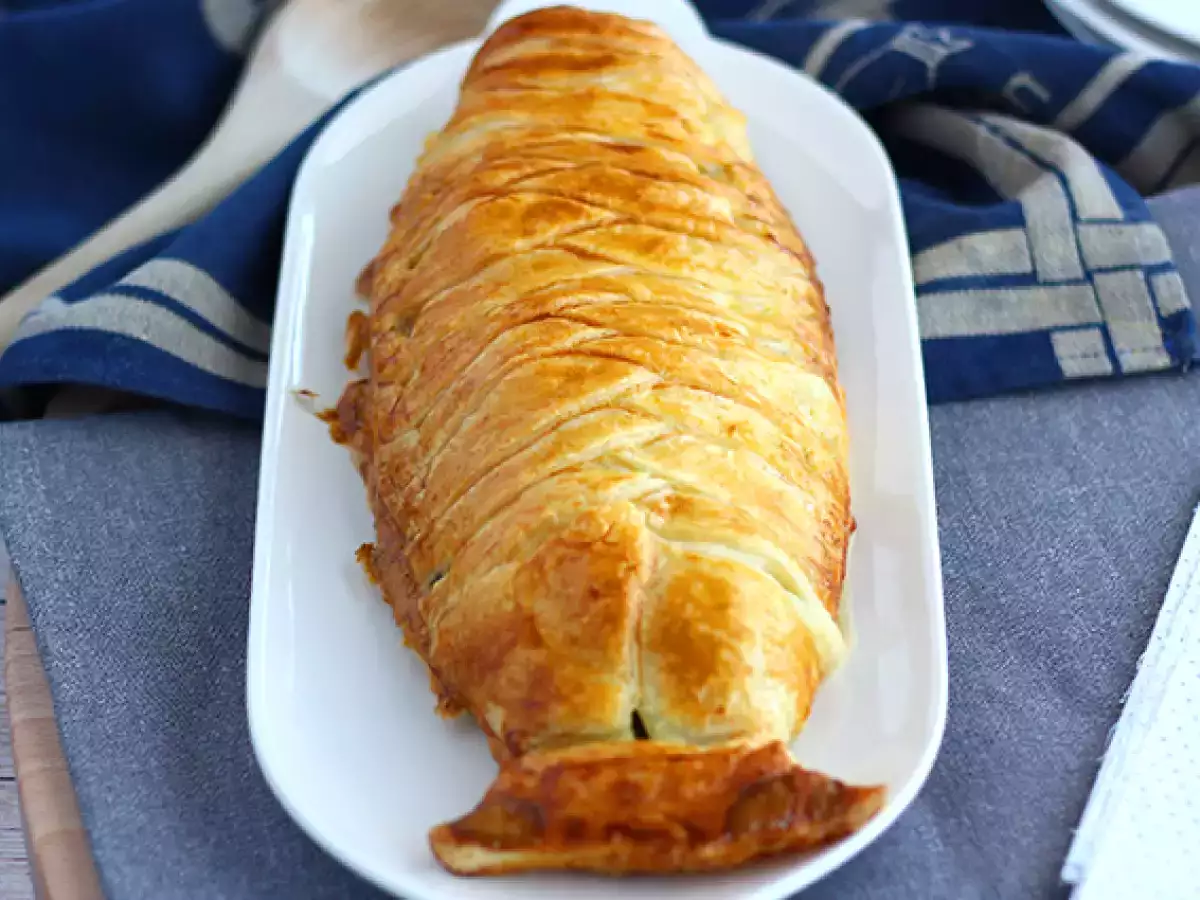 Ryba v kruste z lístkového cesta so špenátom a syrom mozzarella - foto 4