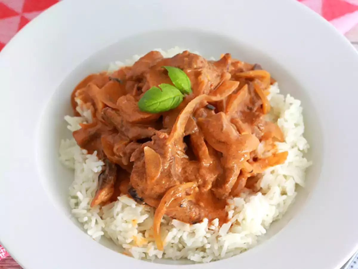 Rýchle a jednoduché hovädzie mäso Stroganoff - foto 2