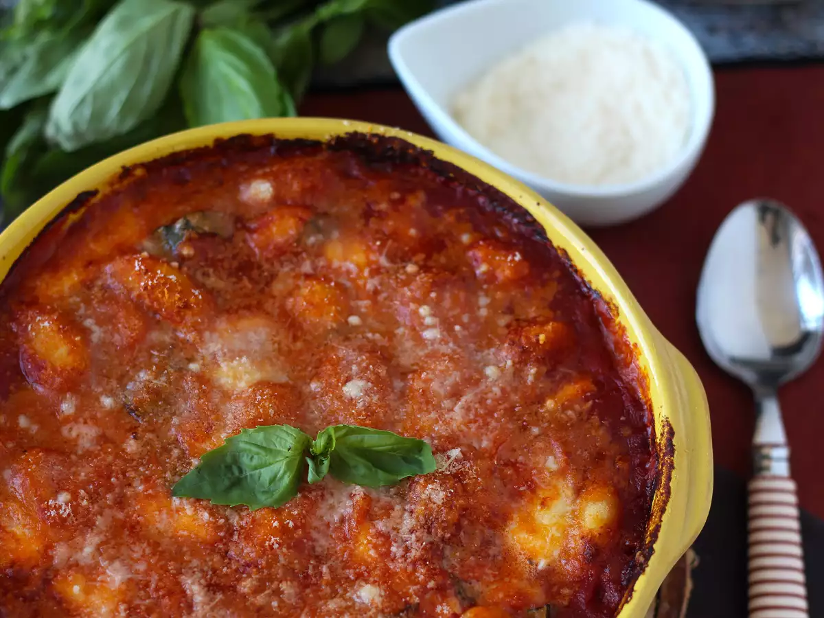Rýchle a upokojujúce gnocchi s paradajkami a mozzarellou - gnocchi alla sorrentina v rúre - foto 3