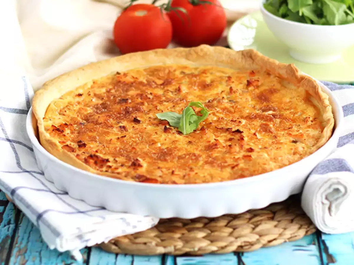 Rýchly a jednoduchý lososový quiche - foto 4