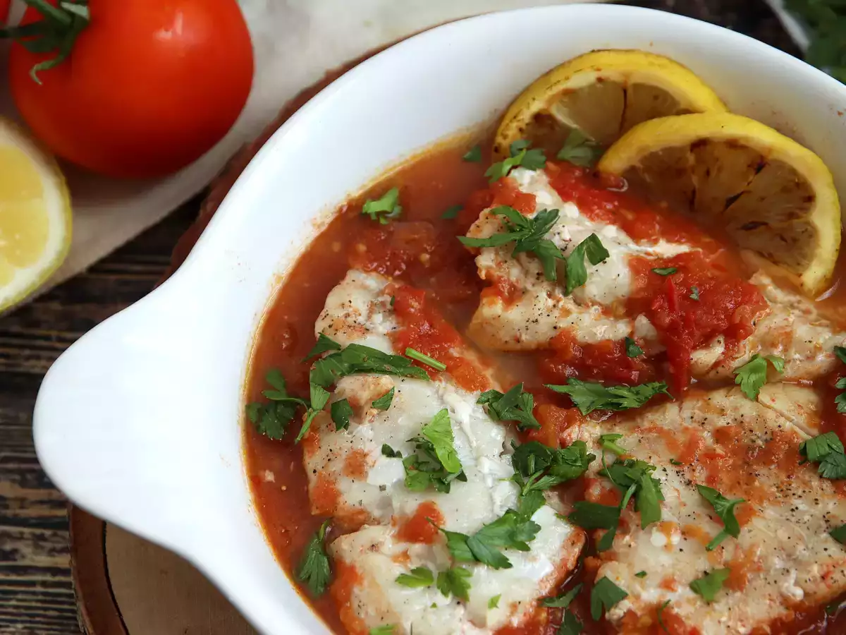 Saithe s paradajkami a citrónom (zdravý a jednoduchý recept!) - foto 2