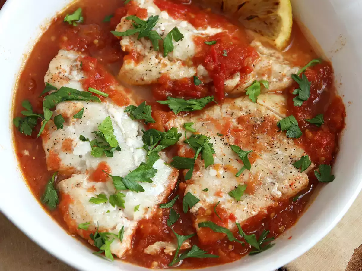 Saithe s paradajkami a citrónom (zdravý a jednoduchý recept!) - foto 4