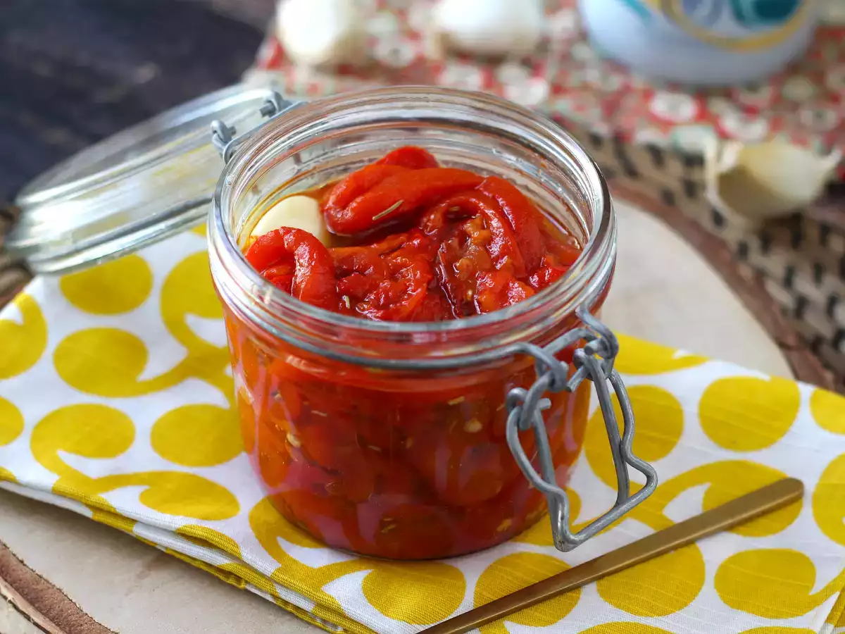 Šalát z pečenej papriky vo fritéze - foto 3
