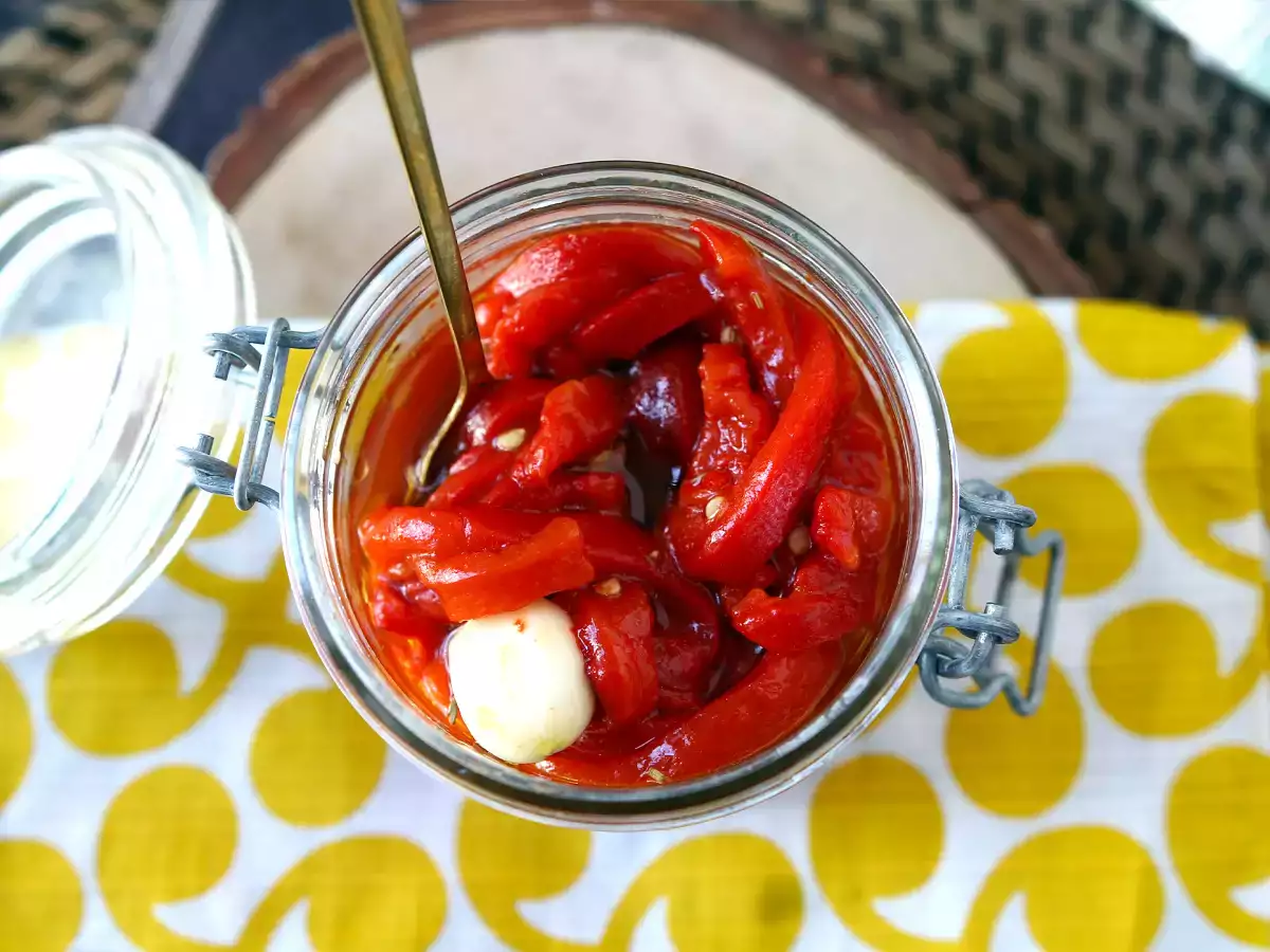 Šalát z pečenej papriky vo fritéze - foto 6