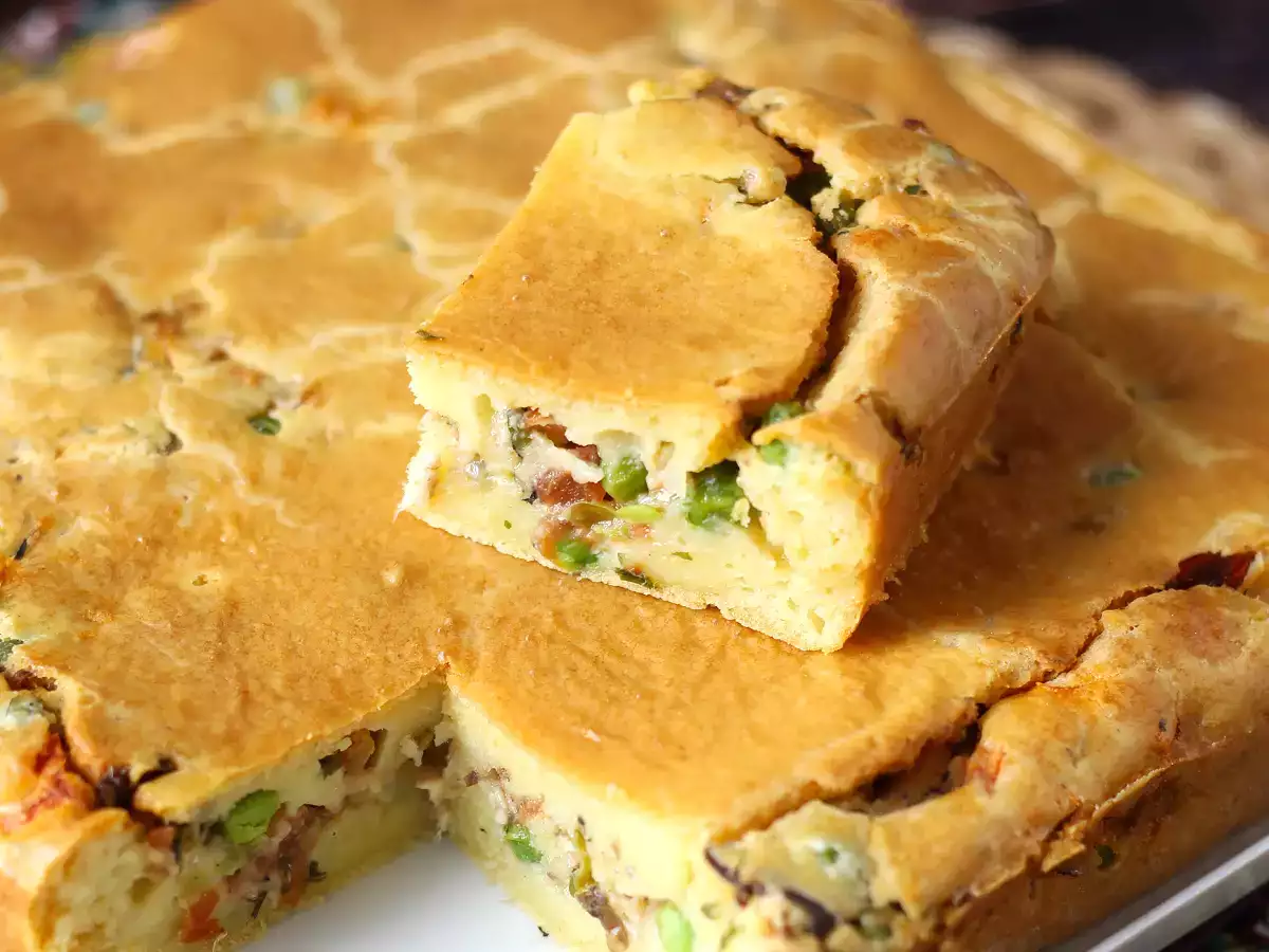 Sardinkový koláč: jednoduchý, vlhký a chutný recept - foto 2