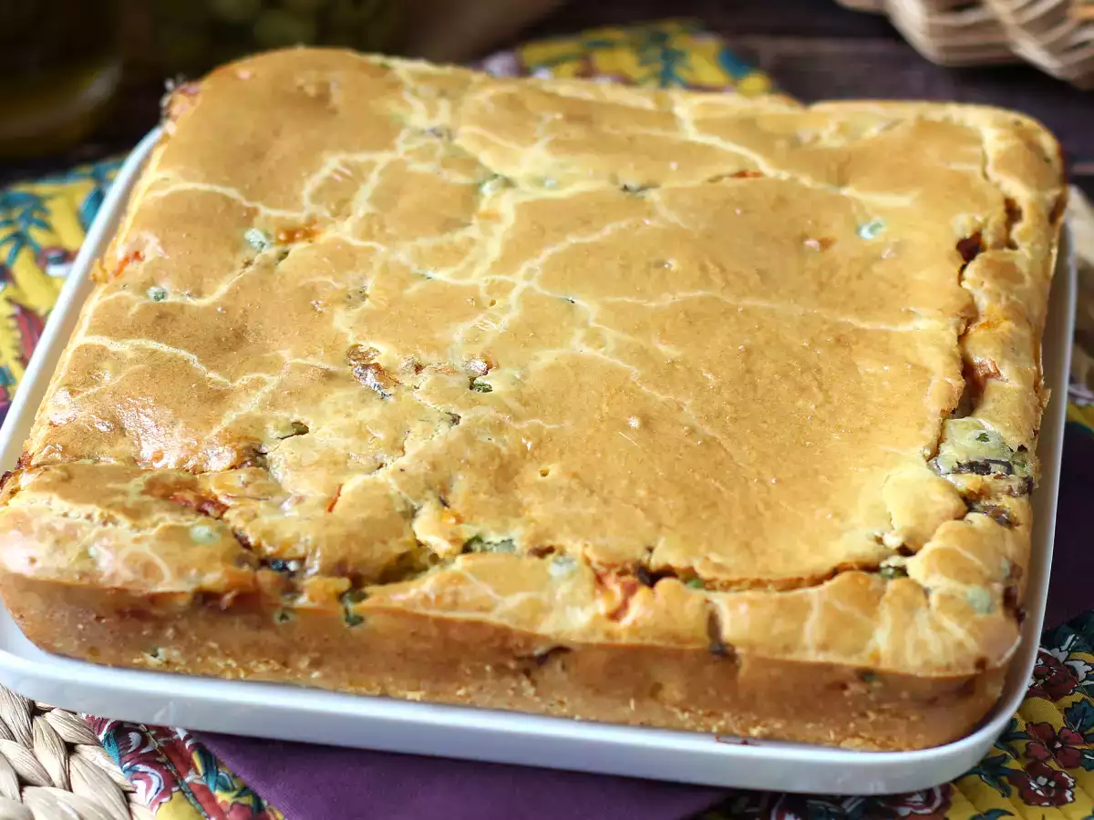 Sardinkový koláč: jednoduchý, vlhký a chutný recept - foto 3