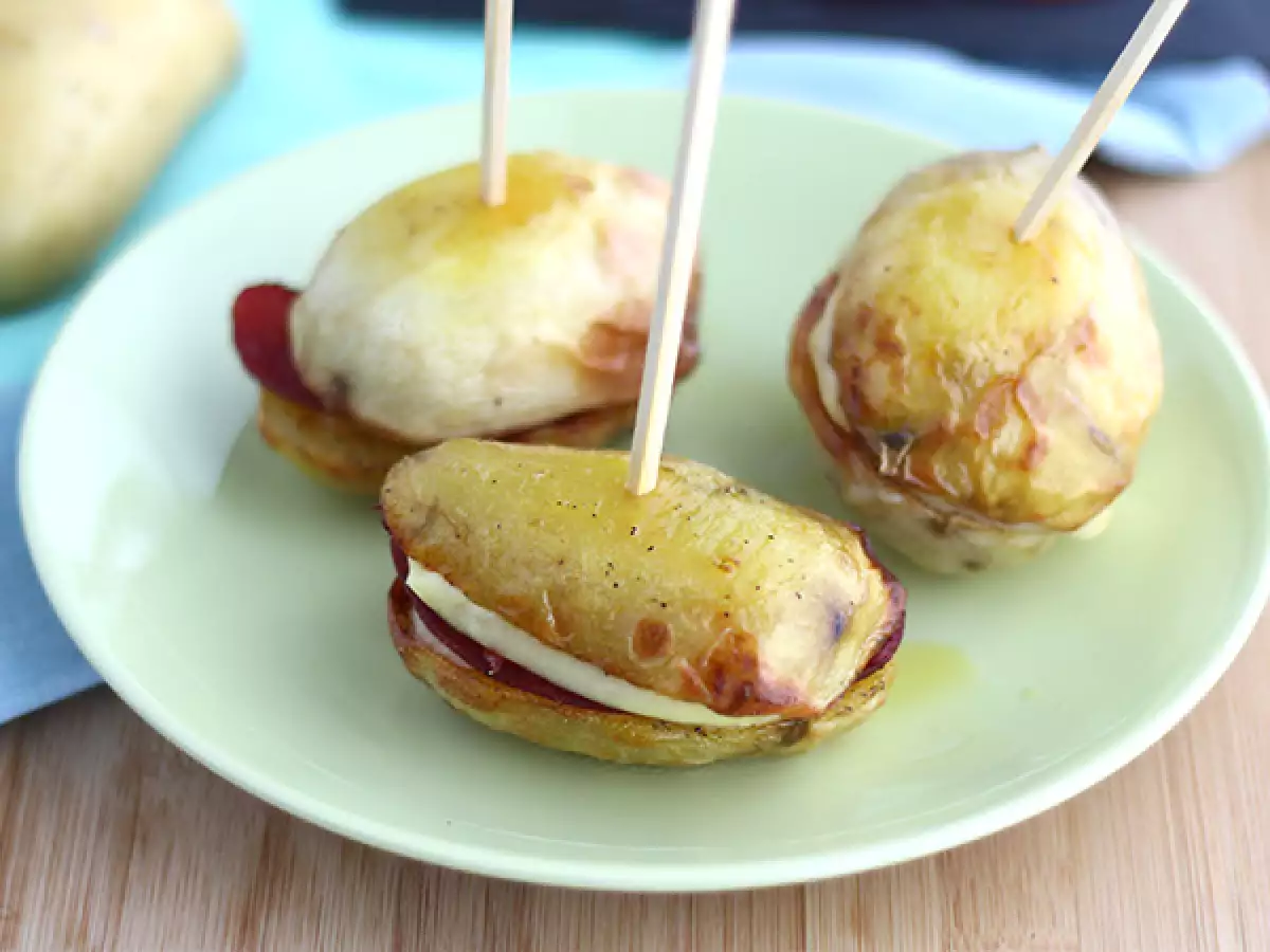 Sendvič so zemiakovým raclette