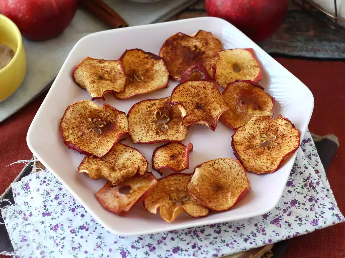 Škoricové jablkové lupienky s Air Fryer - foto 4