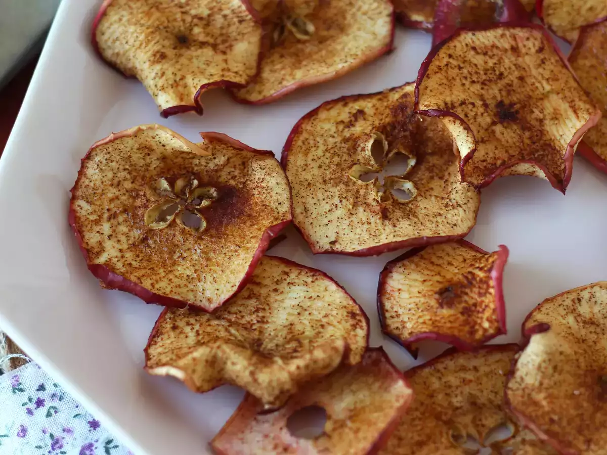 Škoricové jablkové lupienky s Air Fryer - foto 5