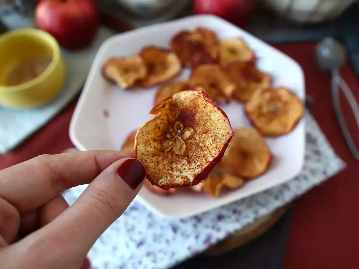 Škoricové jablkové lupienky s Air Fryer - foto 6