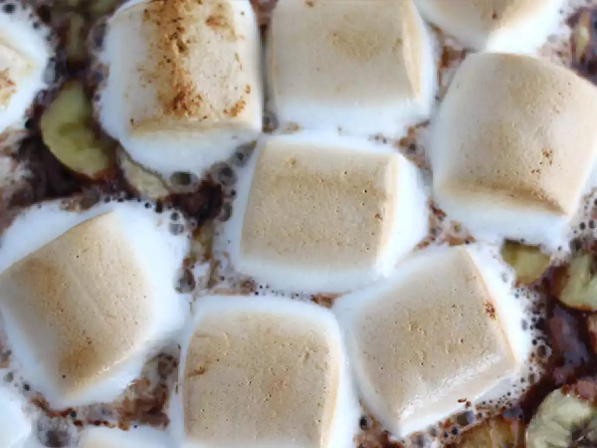 Sladká banánová a čokoládová pizza - foto 2