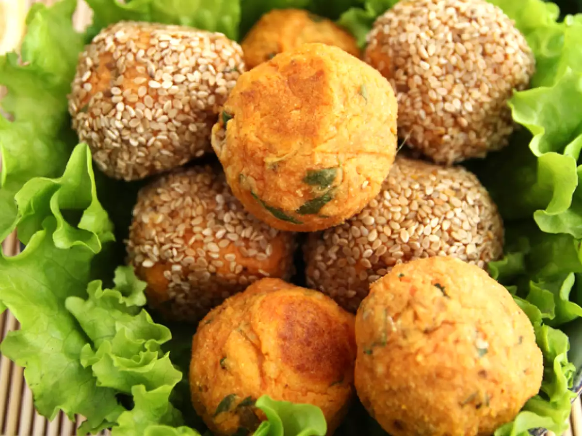 Sladký zemiakový falafel - foto 2