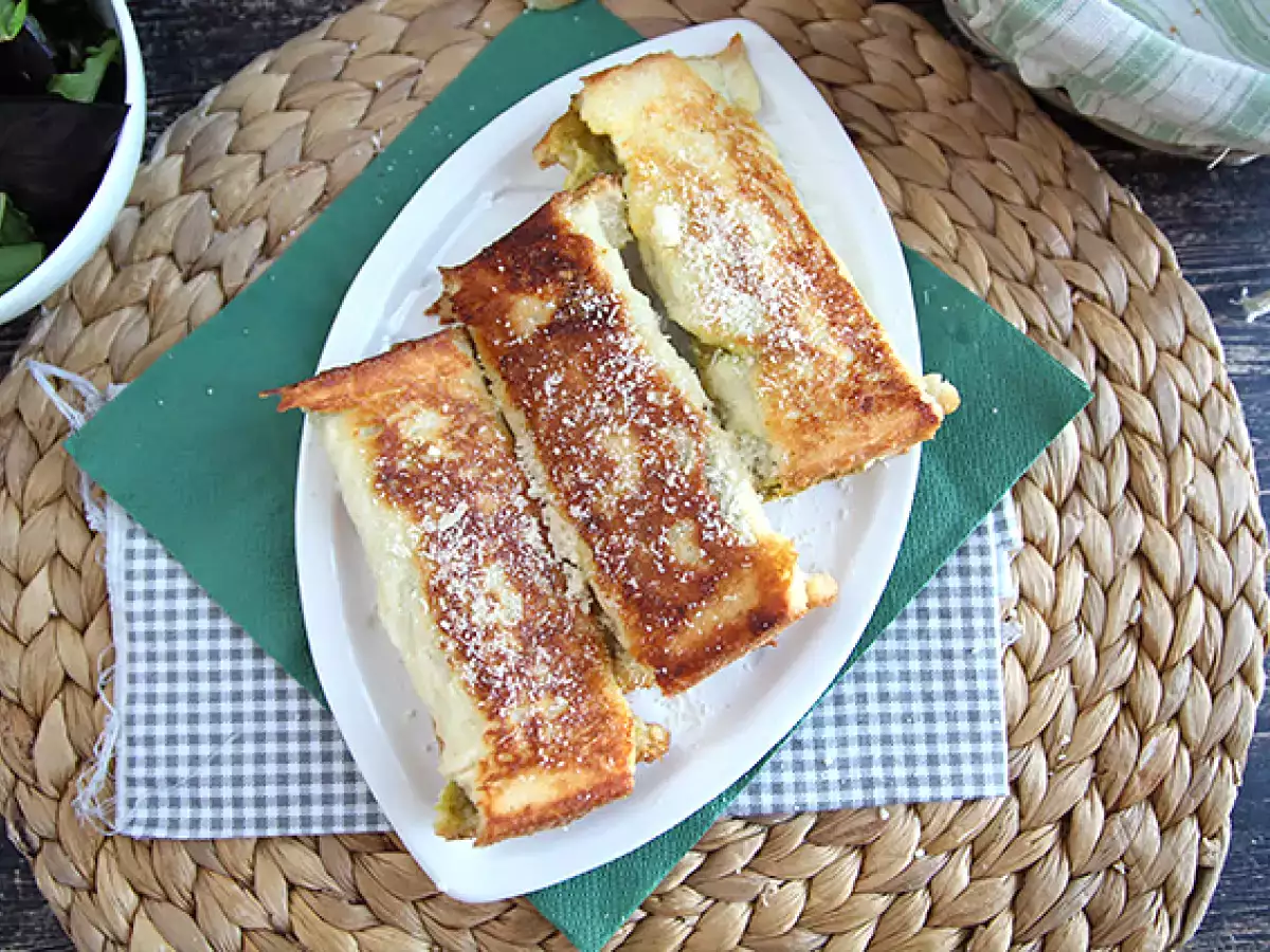 Slané francúzske toasty s pestom