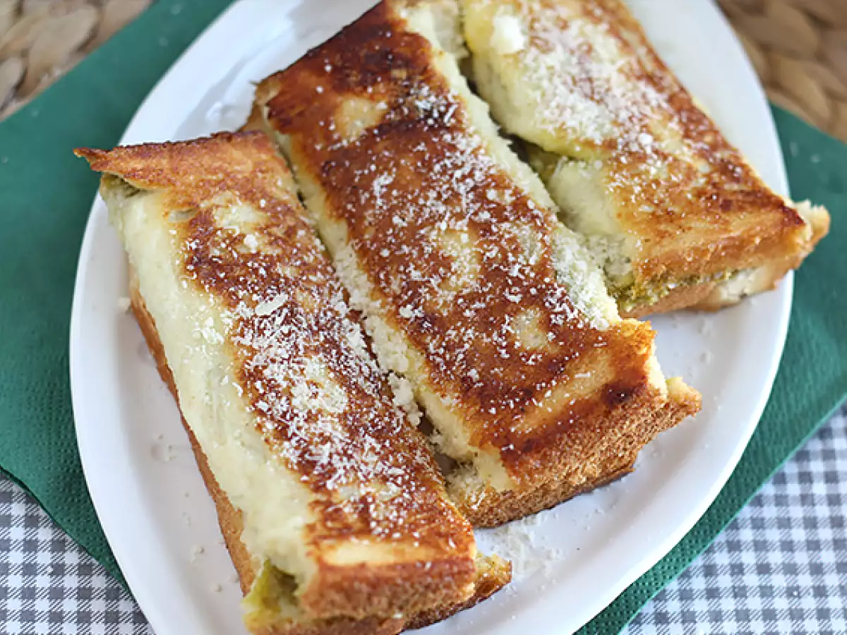 Slané francúzske toasty s pestom - foto 5