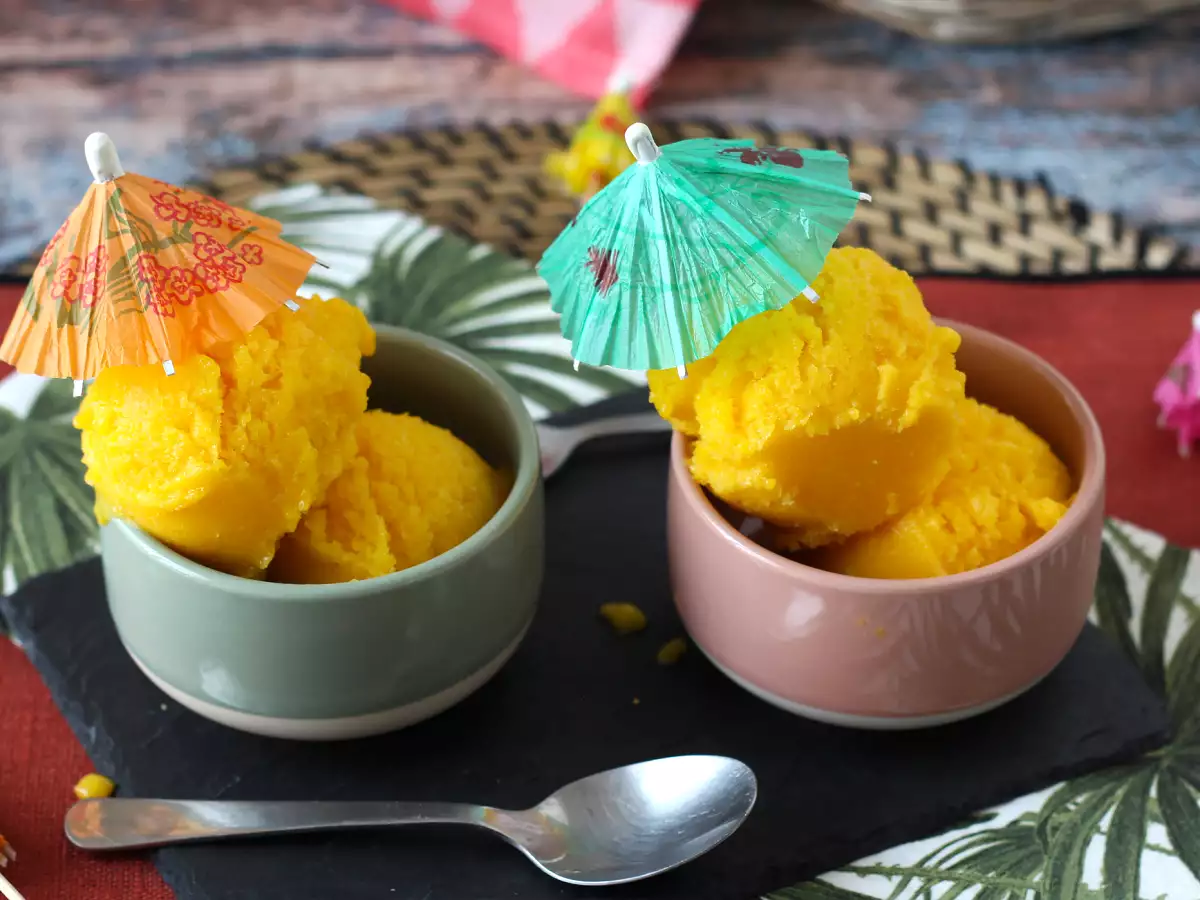 Sorbet z manga a limetky len z 3 ingrediencií, pripravený na konzumáciu za 5 minút! - foto 3