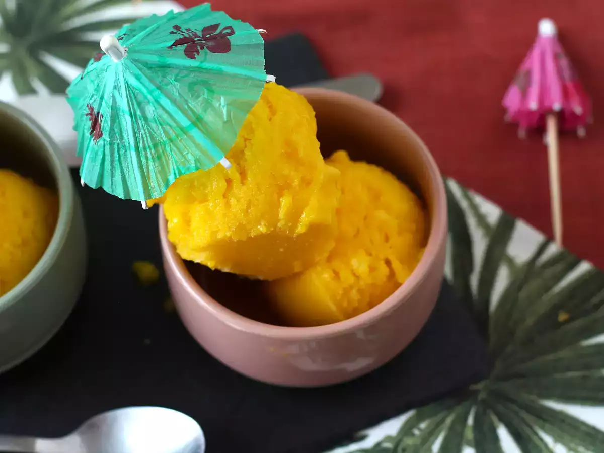Sorbet z manga a limetky len z 3 ingrediencií, pripravený na konzumáciu za 5 minút! - foto 4