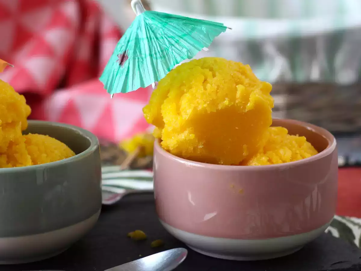 Sorbet z manga a limetky len z 3 ingrediencií, pripravený na konzumáciu za 5 minút! - foto 6