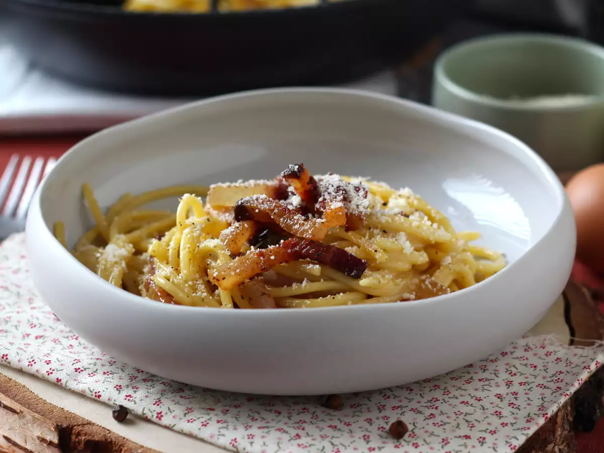 Špagety alla carbonara, pravý taliansky recept na karbo! - foto 2