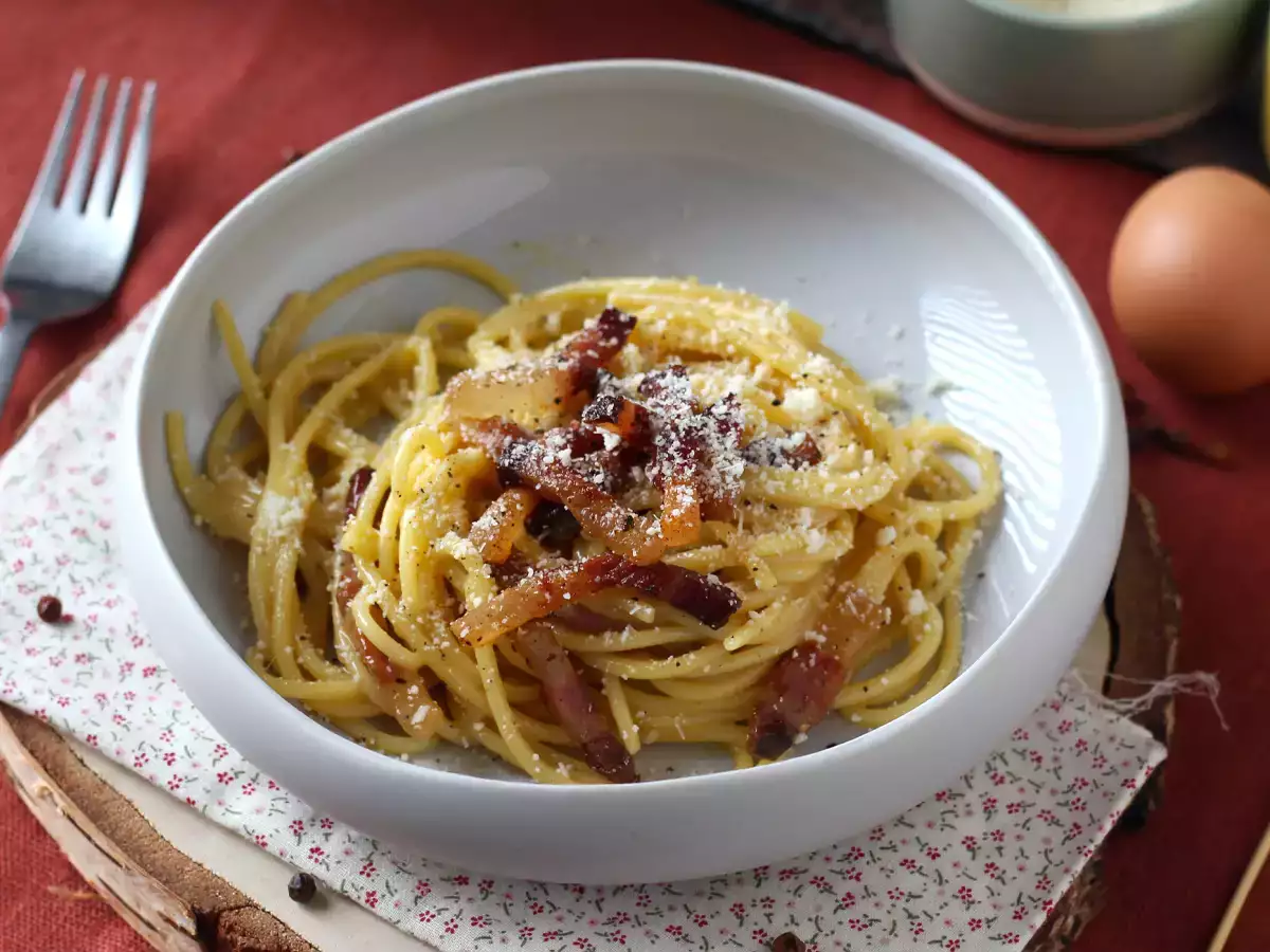Špagety alla carbonara, pravý taliansky recept na karbo! - foto 3