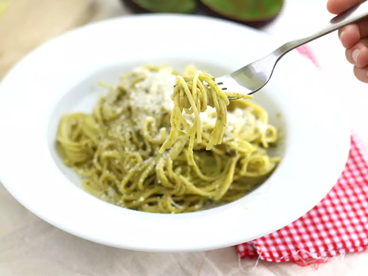 Špagety carbonara s avokádom - foto 3