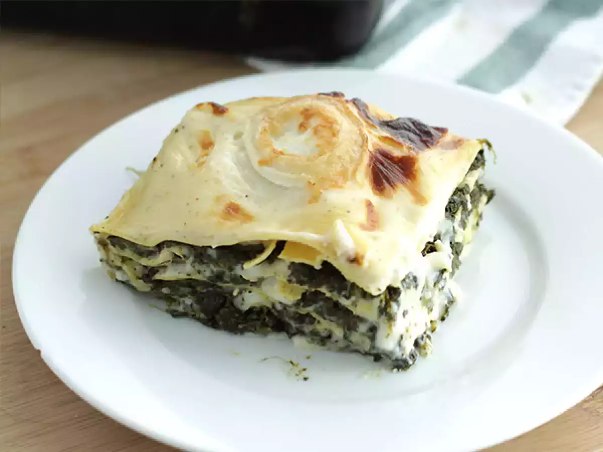 Špenátové lasagne s kozím syrom - foto 2