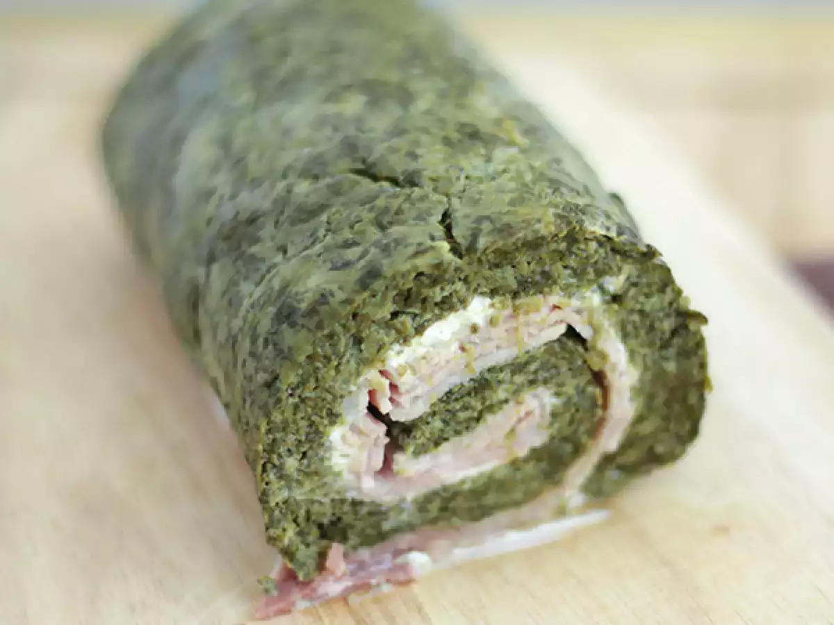 Špenátové rolky so šunkou a syrom fromage frais - foto 3