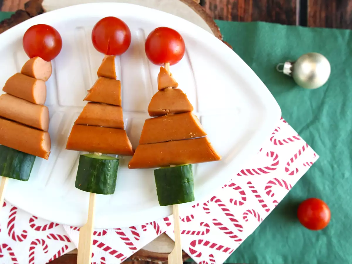 Špízy Sapin knackis: rýchly a jednoduchý vianočný aperitív! - foto 3