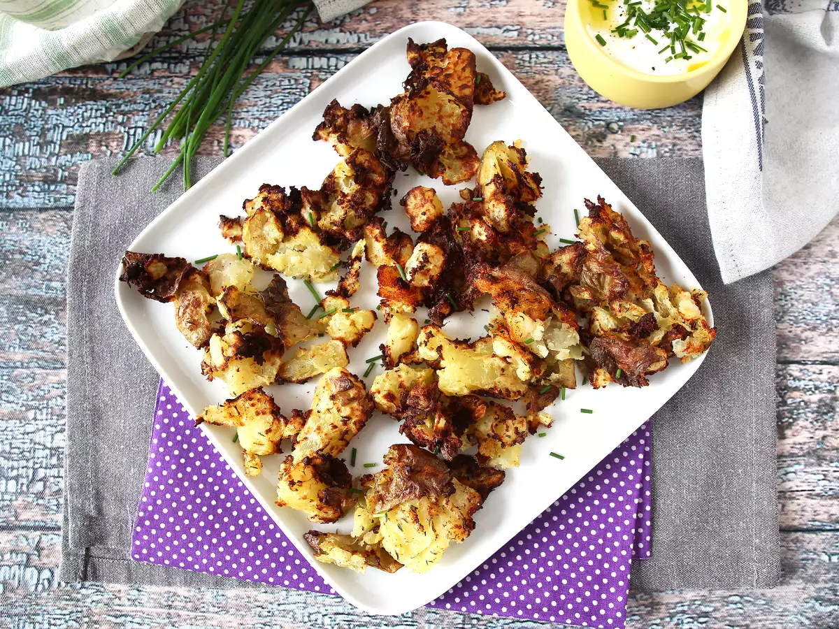 Šťouchané zemiaky s Air Fryer, ultra chrumkavá príloha! - foto 2