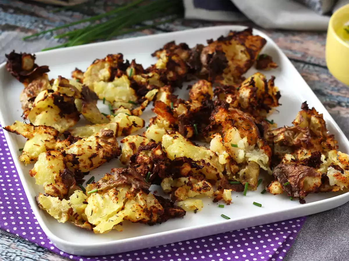 Šťouchané zemiaky s Air Fryer, ultra chrumkavá príloha! - foto 5