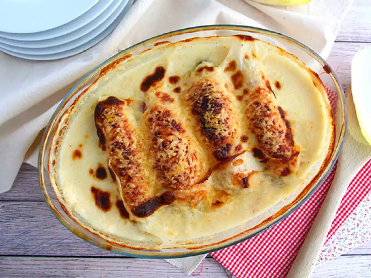 Šunka endívia au gratin - foto 4