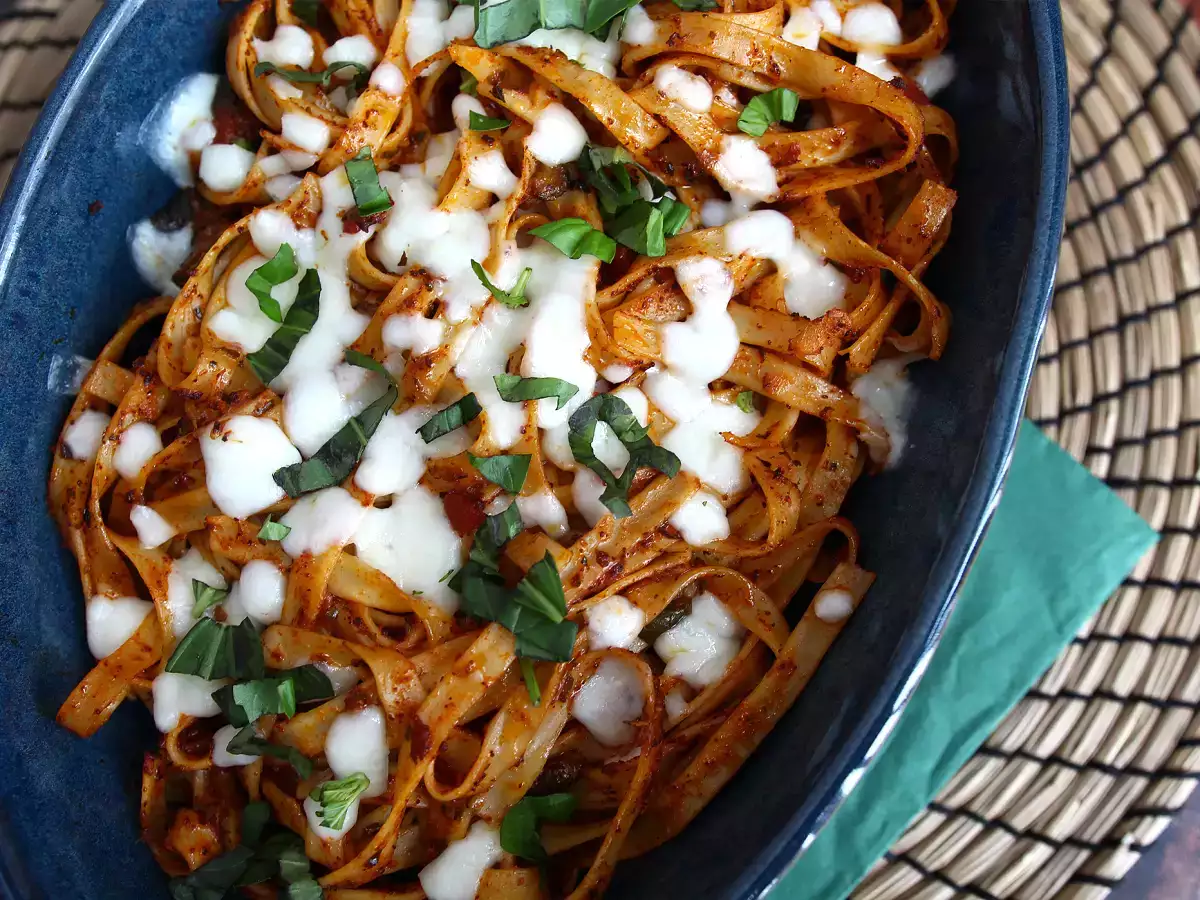 Tagliatelle al forno, recept proti plytvaniu, ako využiť zvyšky cestovín - foto 4