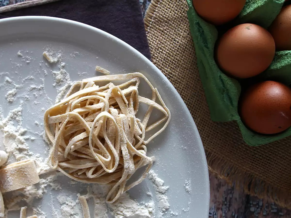 Tagliolini, postup ich prípravy krok za krokom