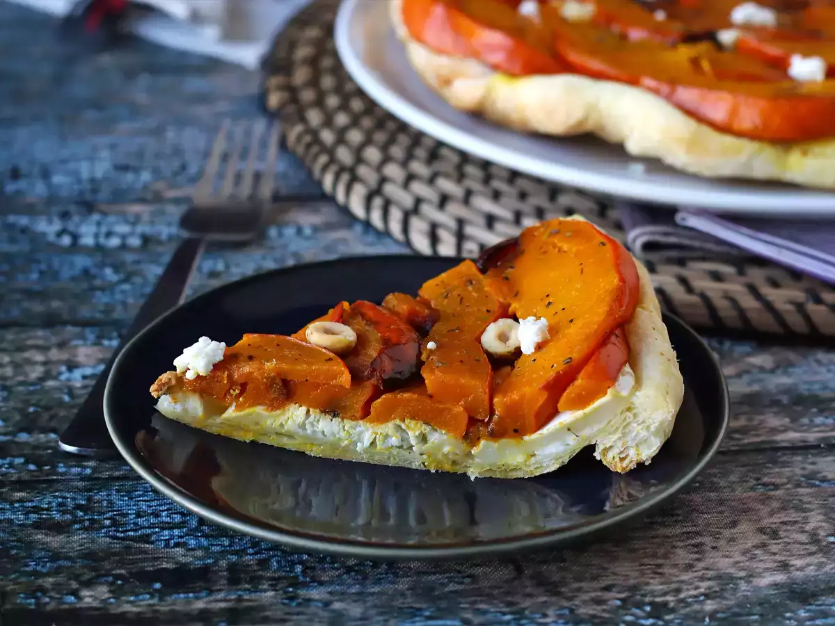 Tatin z tekvice s kozím syrom a medom - foto 3