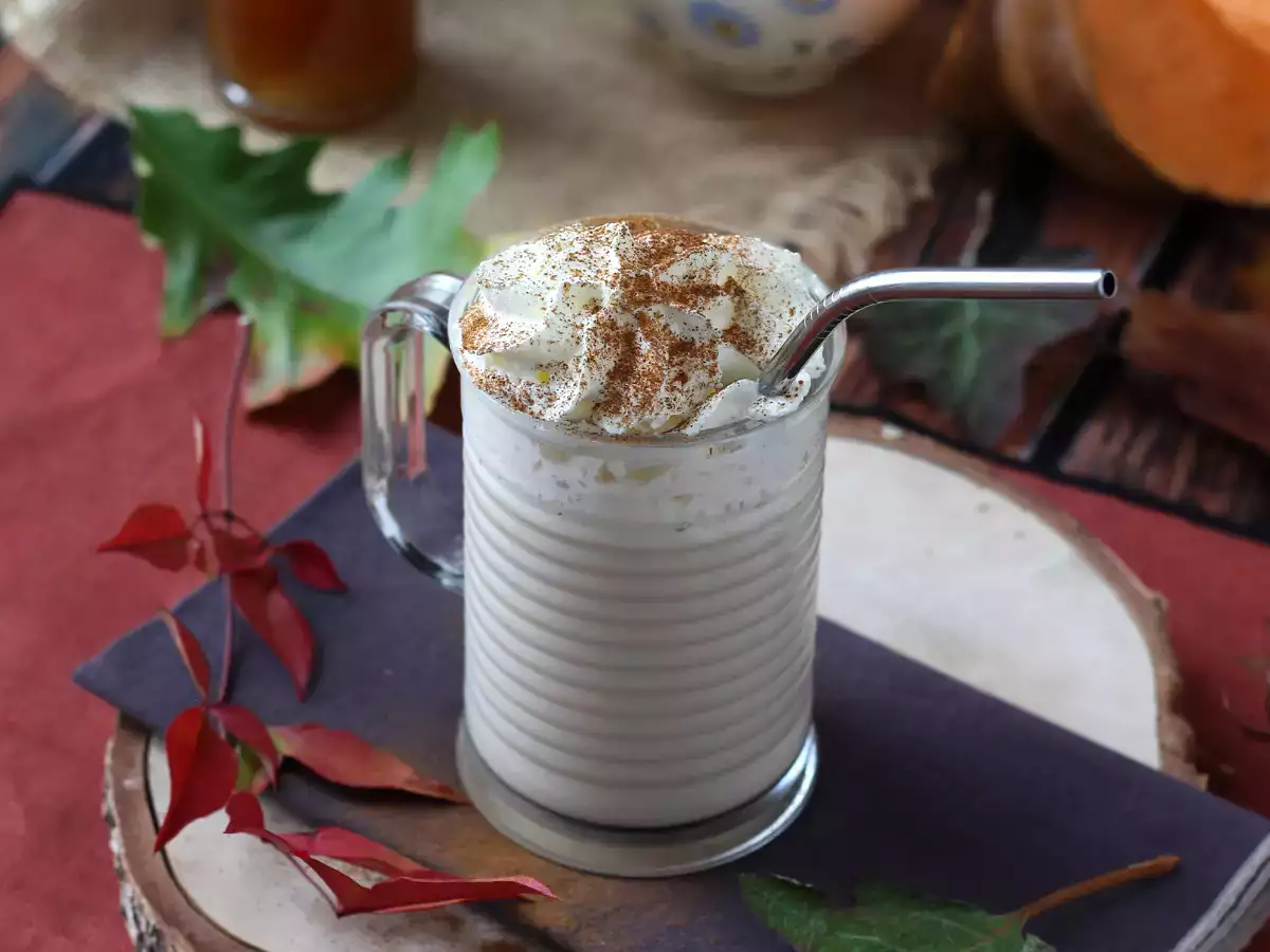 Tekvicové latte s domácim tekvicovým sirupom! - foto 2