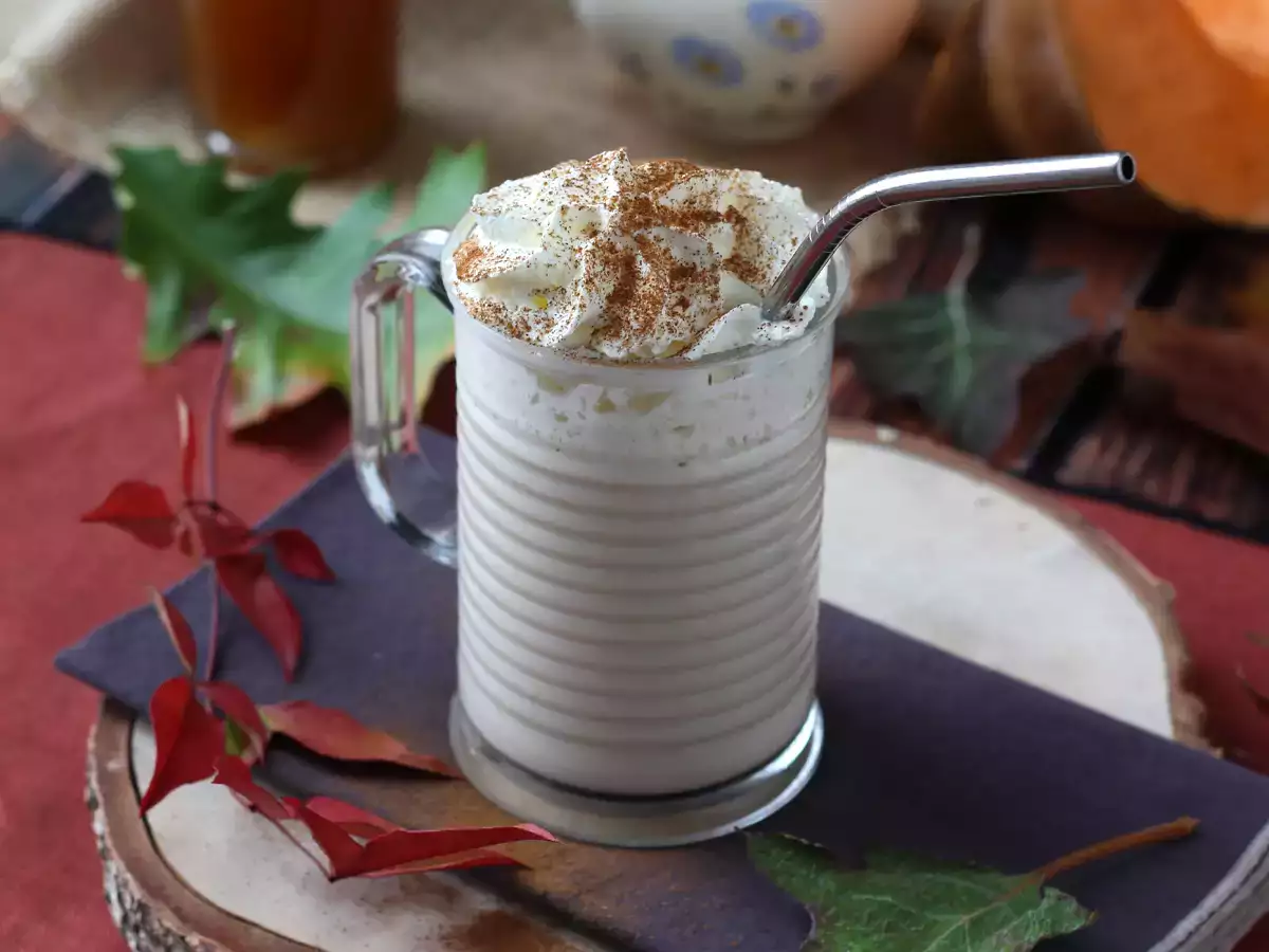 Tekvicové latte s domácim tekvicovým sirupom! - foto 4