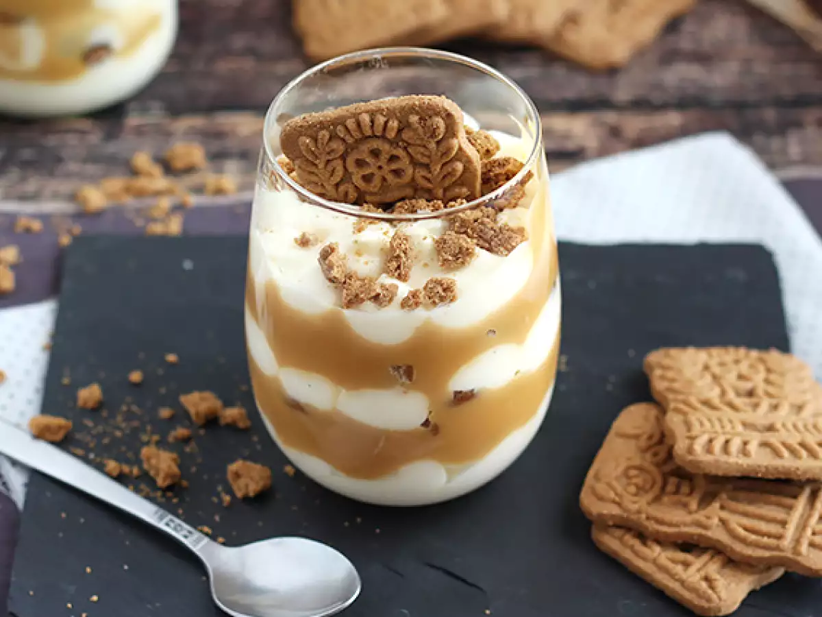 Tiramisu so speculoos a karamelom zo slaného masla