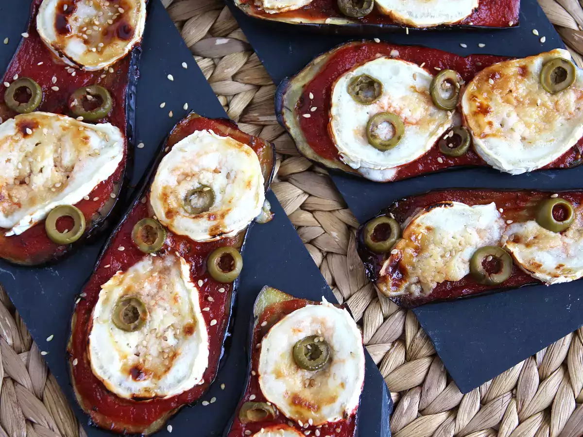 Toast z baklažánu s paradajkami a kozím syrom - foto 3